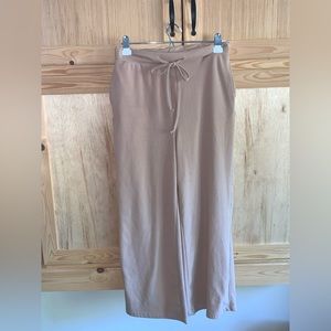 ShoSho soft knit style drawstring wideleg pants size L